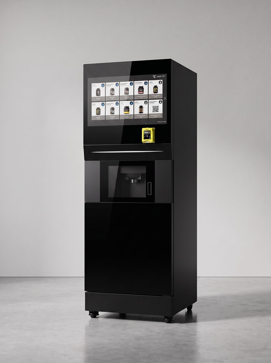 ShakeSpot fresh protein shake machine – three-quarter view
